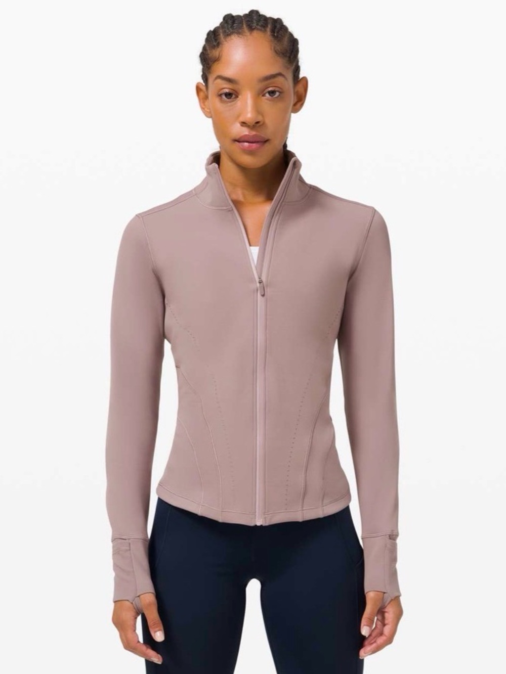 LULULEMON FLASH FORWARD FULL ZIP SIZE 8 VIOLET VERBENA
